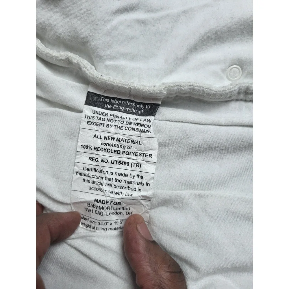Mori Sleep Sack Baby 2 4Yr White Rayon Bamboo Full Zip AOP Sun‎ Design Light